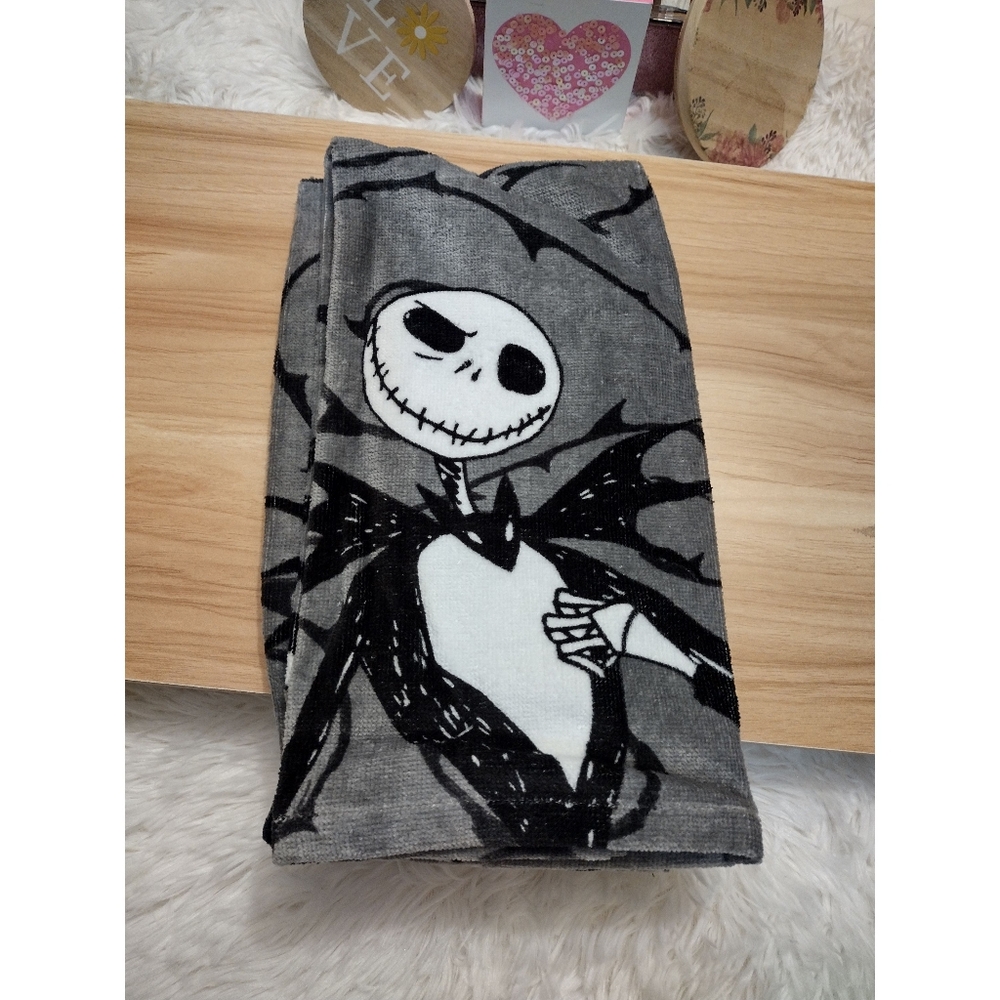 The Nightmare Before Christmas "Jack Skellington" 🖤🩶 Kitchen Towels Set of 2🆕 - Picture 3 of 4